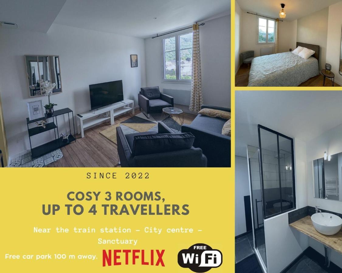 T2 Bis Cosy Proche Gare Apartment Lourdes Bagian luar foto